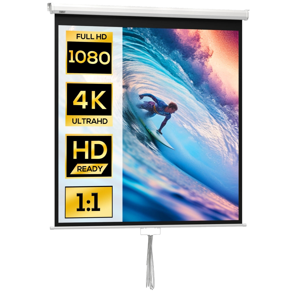 Schermo per proiezione TV e Home Cinema 85 pollici ¨C zephmum ¨C 162.5x162 cm