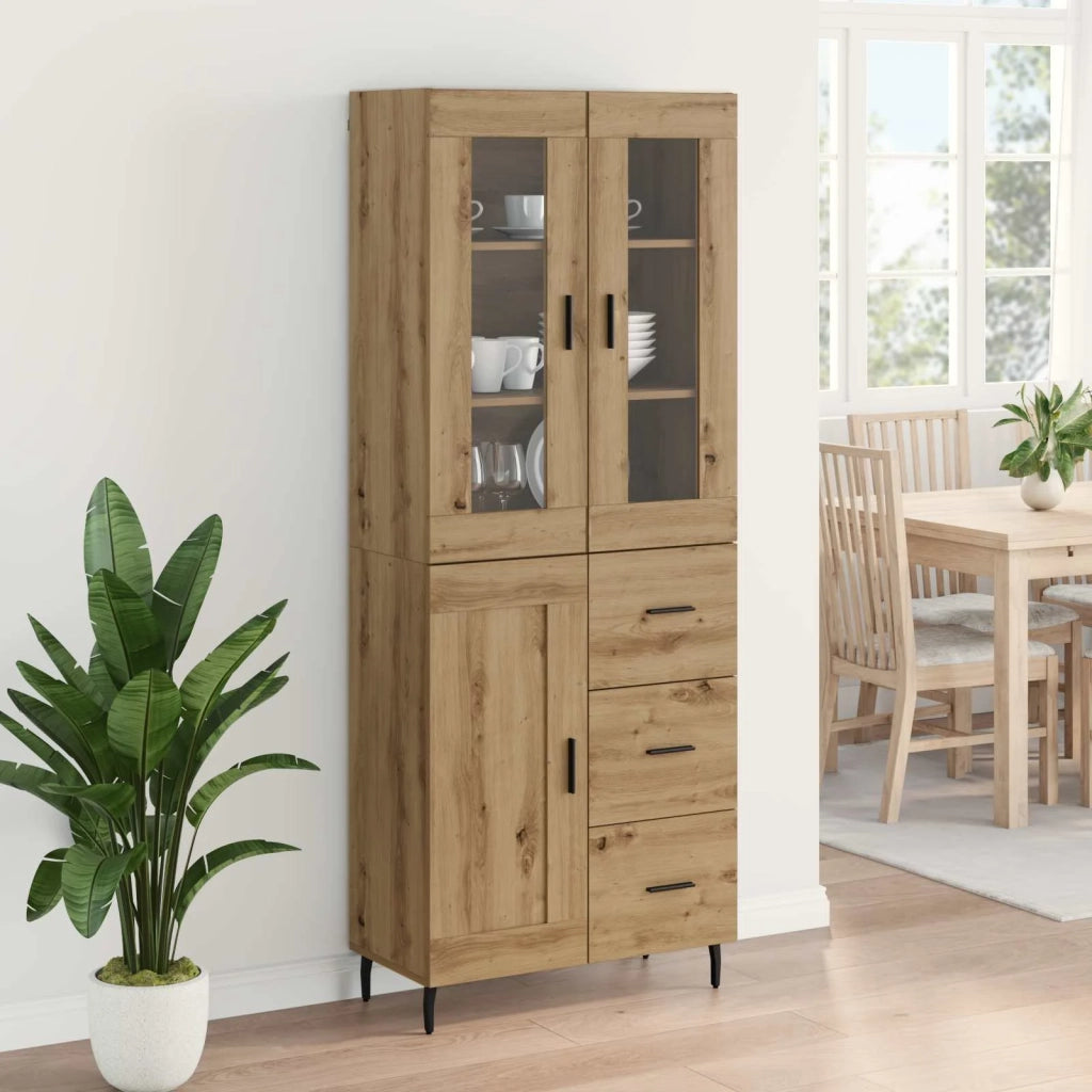Credenza 2 pcs Rovere artigianale 69,5 x 34 x 180 cm