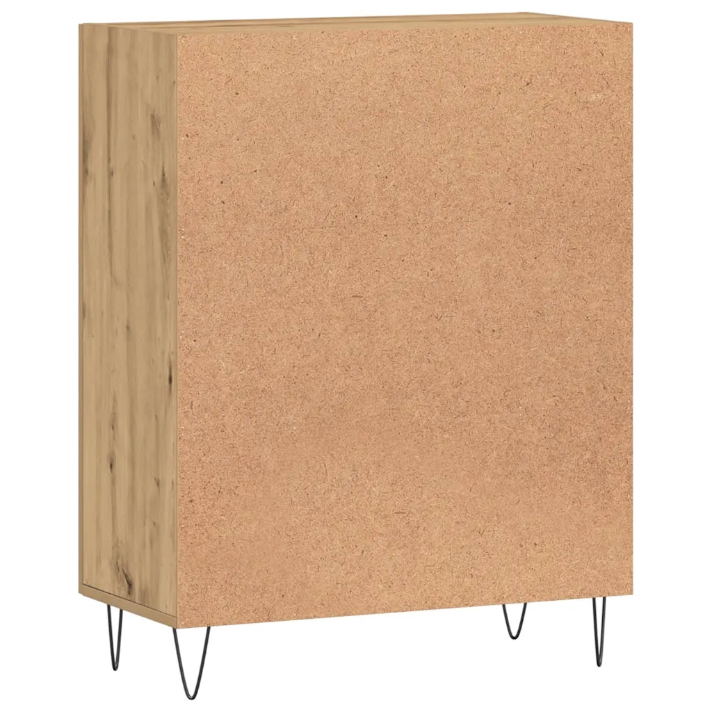 Credenza Rovere Artigianale 69,5x34x90 cm in Legno Multistrato