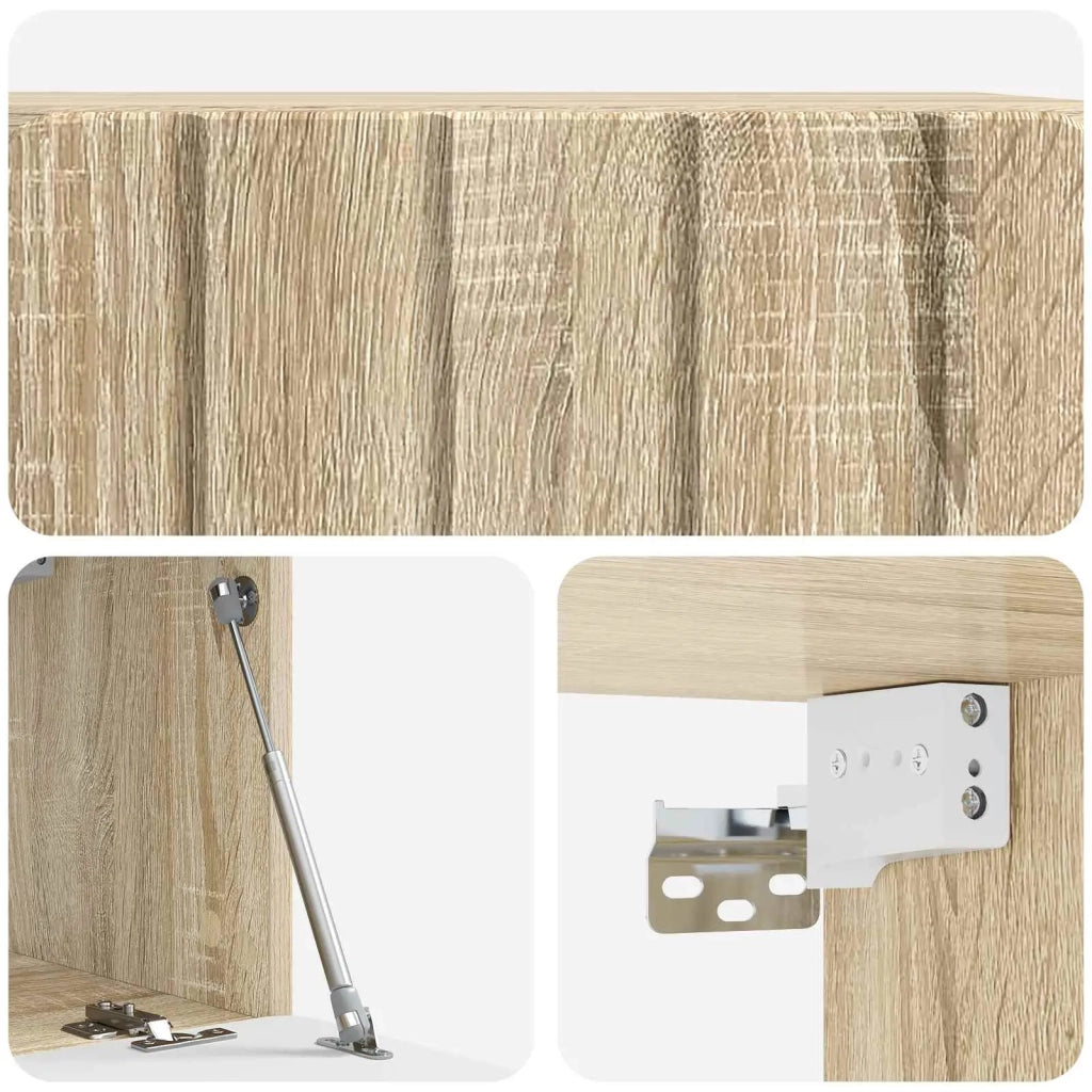 Mobile Porta TV da Muro 59,5 x 31 x 30 cm Rovere Sonoma 898367