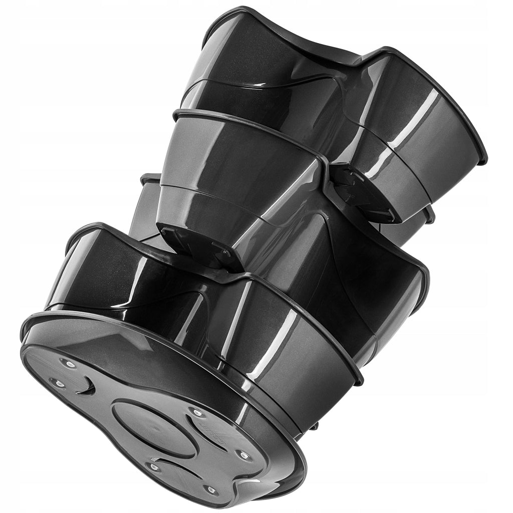 Vaso da fiori KADAX, vaso per fiori, coperchio in plastica, tripla cascata, supporto per fiori 3 in 1