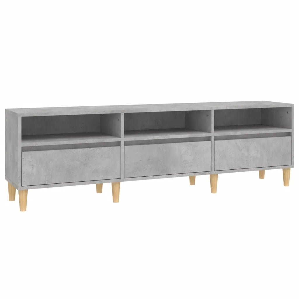 Mobile TV Grigio Cemento 150x30x44,5 cm Legno Multistrato 831913