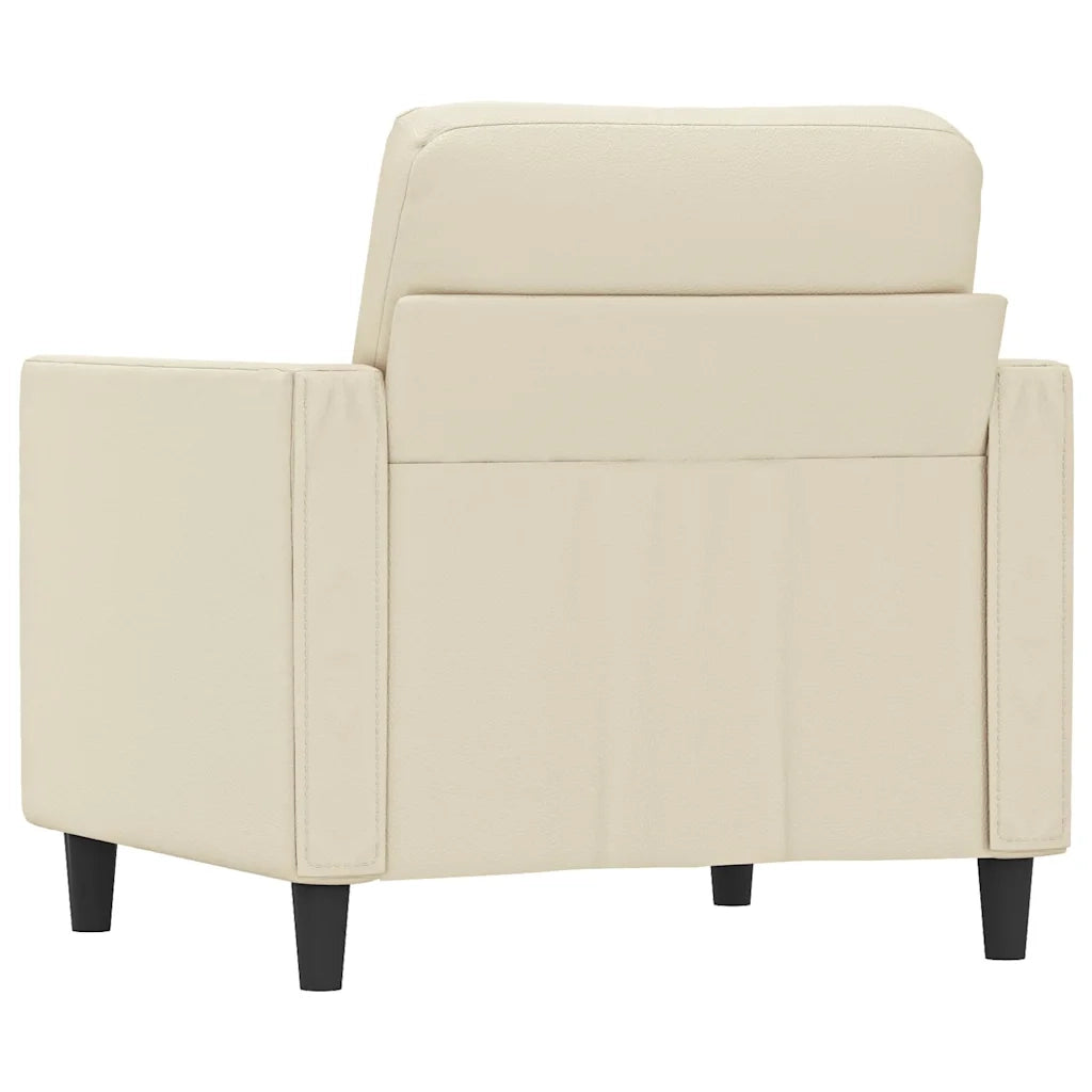 Poltrona | Sedia Relax Crema 60 cm in Similpelle