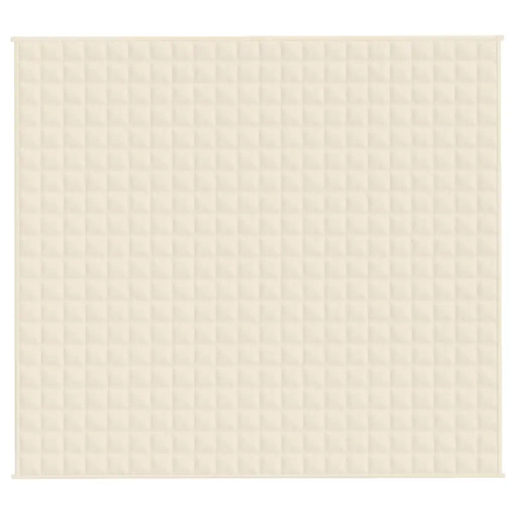 Coperta Ponderata Crema Chiaro 200x225 cm 9 kg Tessuto 350816