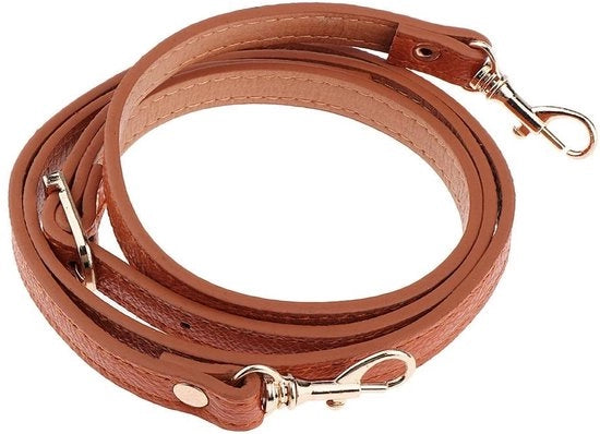 Accessorio da spalla regolabile 110-120cm - cinturino in pelle PU - borsa da body - accessori DIY - sostenibile - chiusura a cerniera metallica