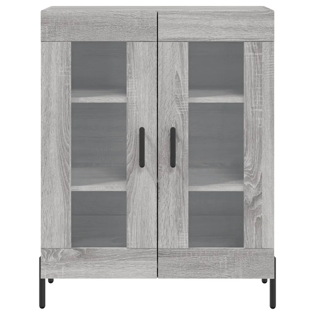 Credenza Grigio Sonoma 69,5x34x90 cm in Legno Multistrato 827802