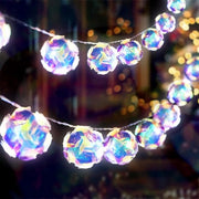 Globoluce Disco Ball a LED 20 con cavo riflettente 10ft alimentato da USB e batterie