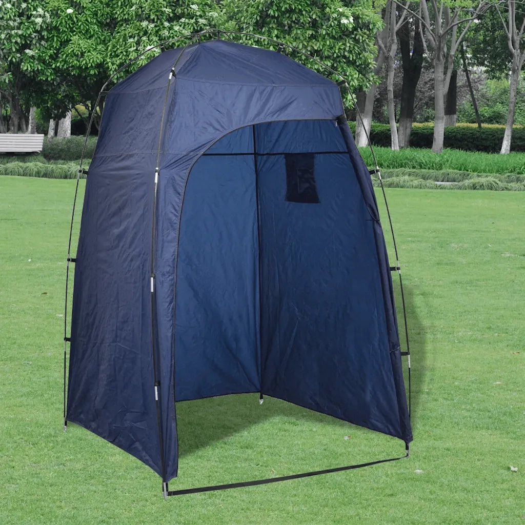Tenda per Doccia/WC/Spogliatoio-Tenda Doccia Portatile Blu