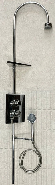 Colonna Doccia Termost.Inox Curva - Calibe