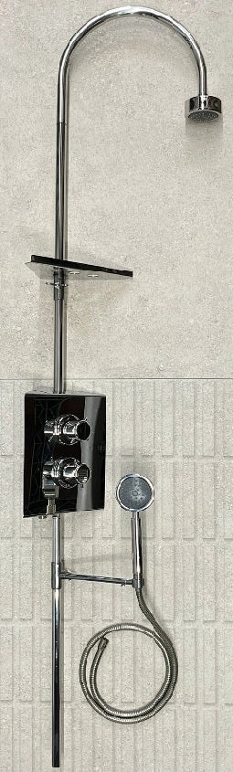 Colonna Doccia Termost.Inox Curva - Calibe