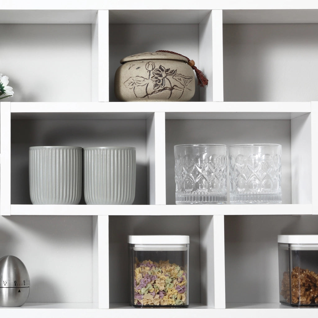 Libreria a muro 8 scomparti ¨C Xylo ¨C bianco 85x14,5x47,5 cm