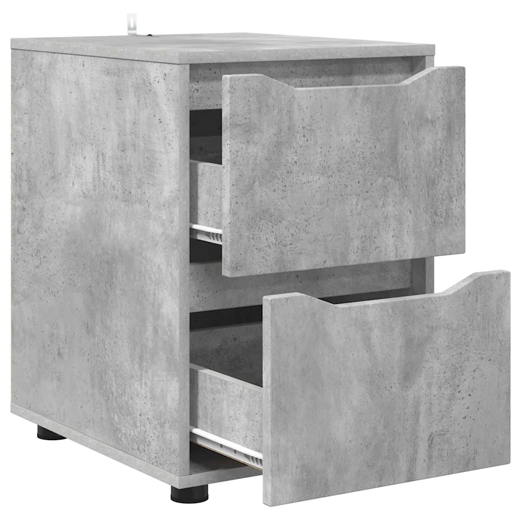 Armadio Grigio cemento 40 x 48 x 57 cm Legno multistrato