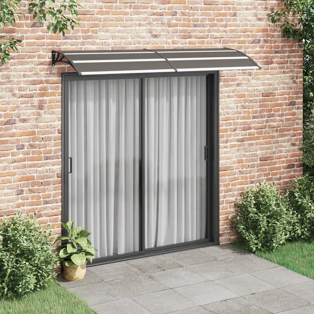 Pensilina per Porta Nera 240x75 cm in PC 144826