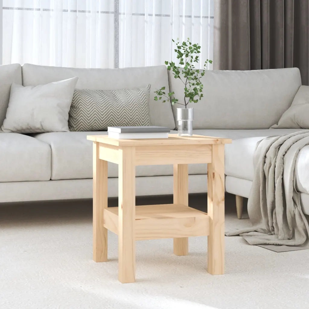 Tavolino da Salotto 35x35x40 cm Legno Massello di Pino 814259