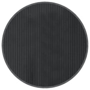 Tappeto del soggiorno | Tappeto Rotondo Grigio 60 cm in Bamb¨´