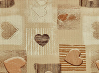 passatoia mod.futura h.52 disegno cuori beige cod:ferx.677013