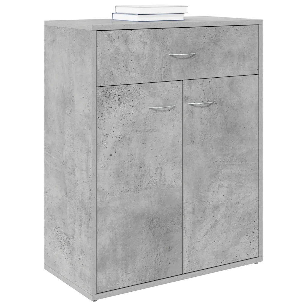Credenza | Madia | Buffet da pranzo | Armadio da pranzo Grigio Cemento 60x30x75 cm in Legno Multistrato