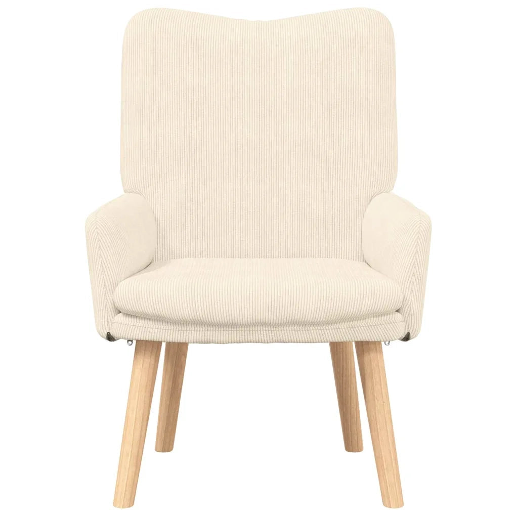 Poltrona-Poltroncina-Divano Sedia Crema 63 x 67 x 94 cm Tessuto