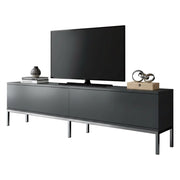 Espero, Mobile Porta tv Cassetti, 180x30x47h cm Nero Antracite