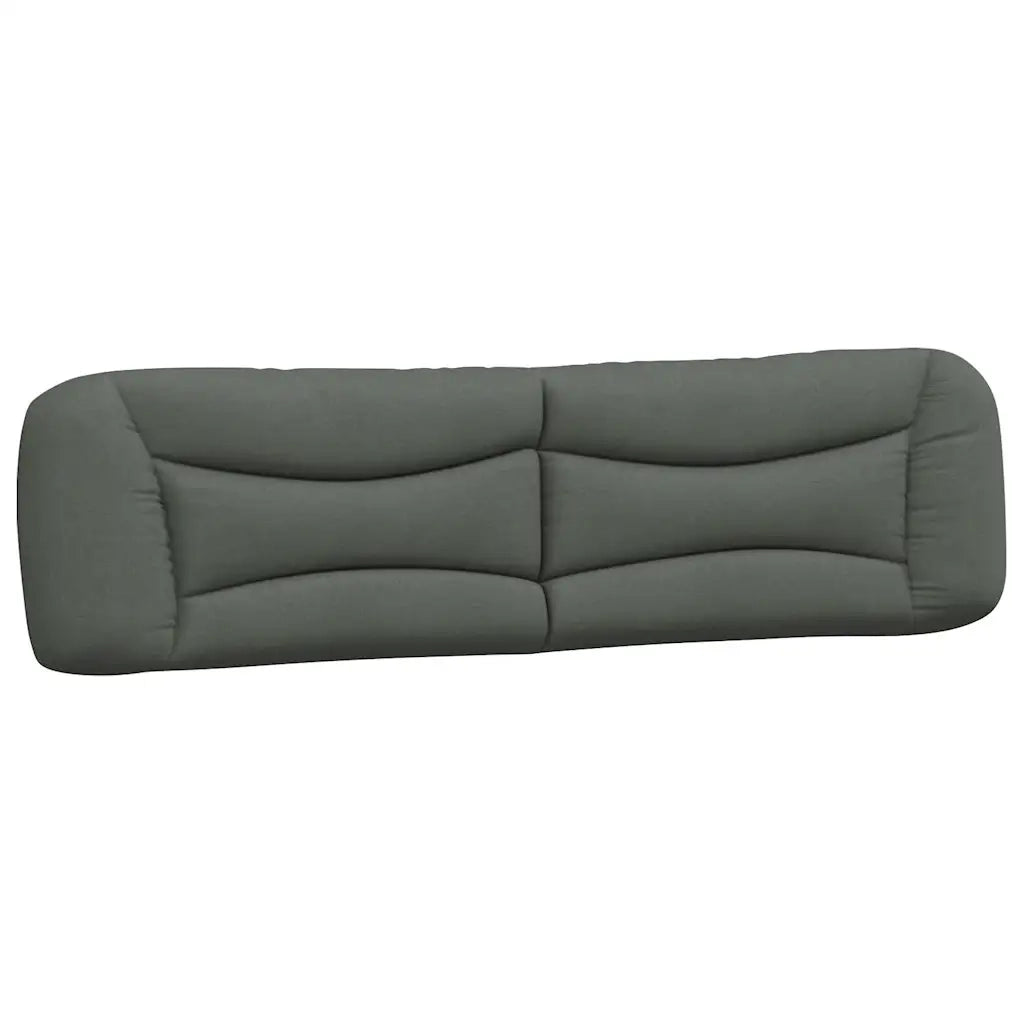 Giroletto senza Materasso-Struttura Letto Hvar Grigio Scuro 200x200 cm Tessuto