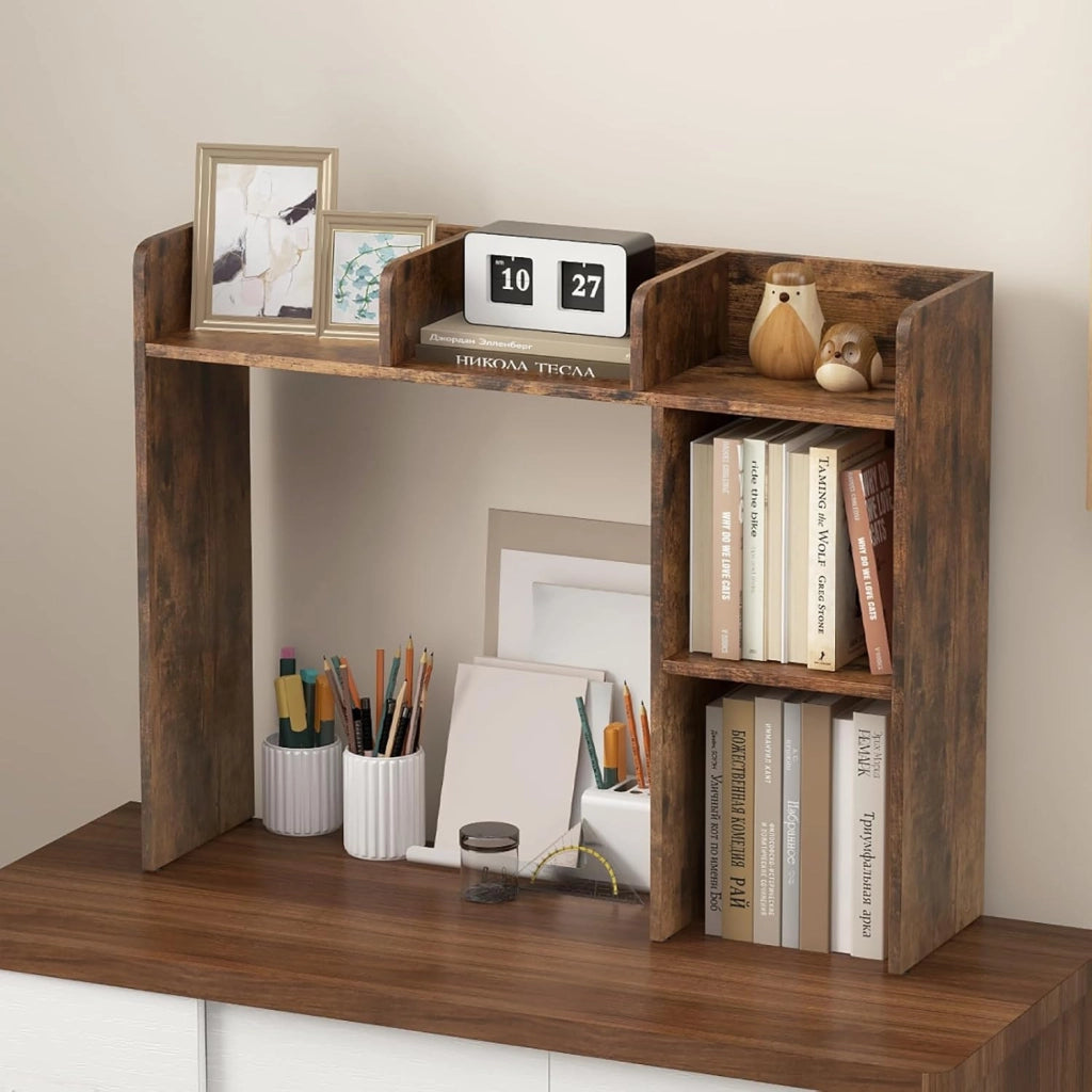 Scaffale con 5 Cassetti in Stile Moderno,Libreria Facile da Montare, 94x25x74 cm, 3 Colori