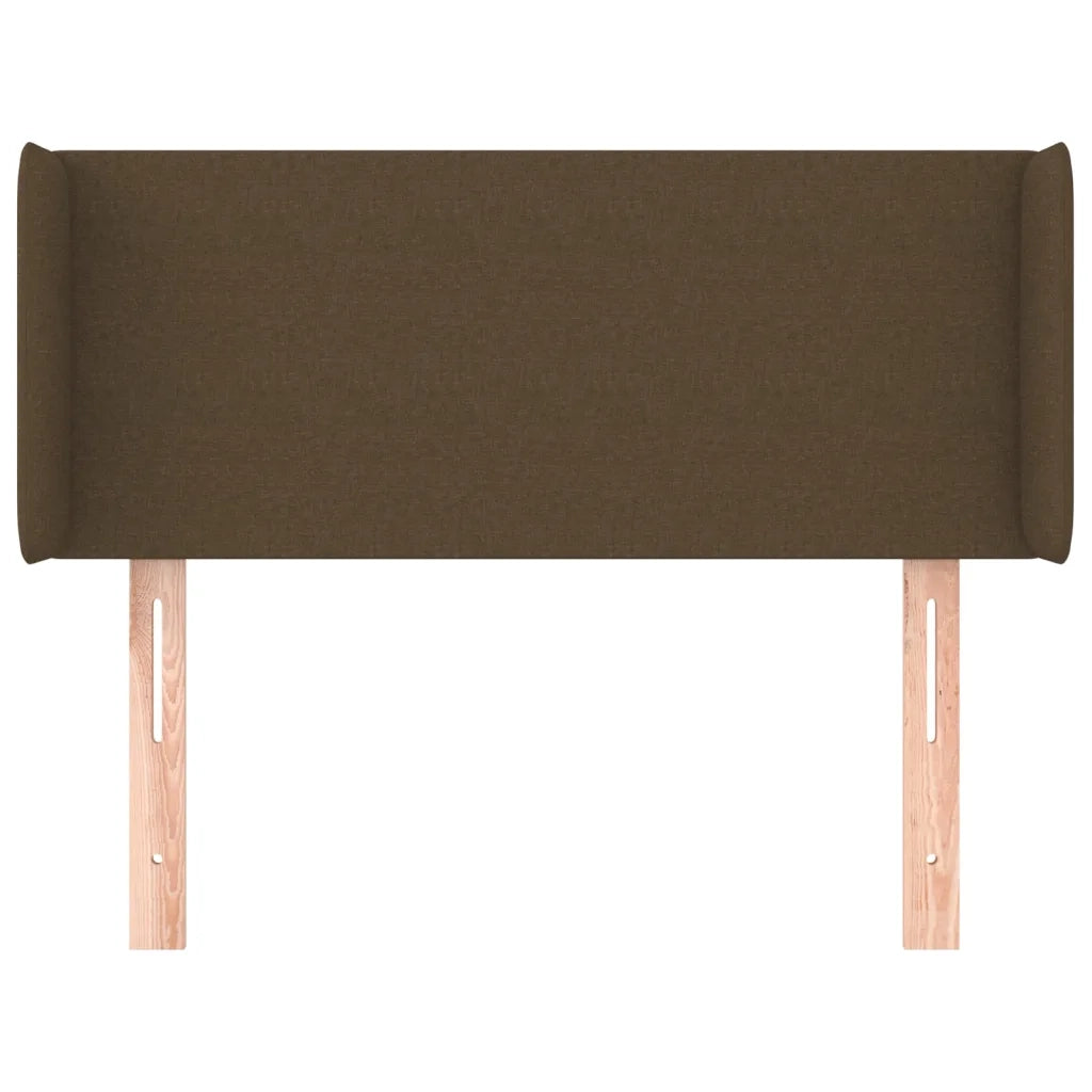 Testiera ad Orecchio Marrone Scuro 83x16x78/88 cm in Tessuto 3118465
