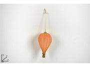Appendino Decorativo Natale Mongolfiera in Vetro Pesca Gold 13 cm