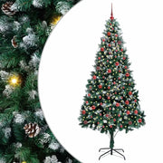 Albero di Natale Artificiale-Albero Natalizio con 300 LED Verde 210 cm 489236