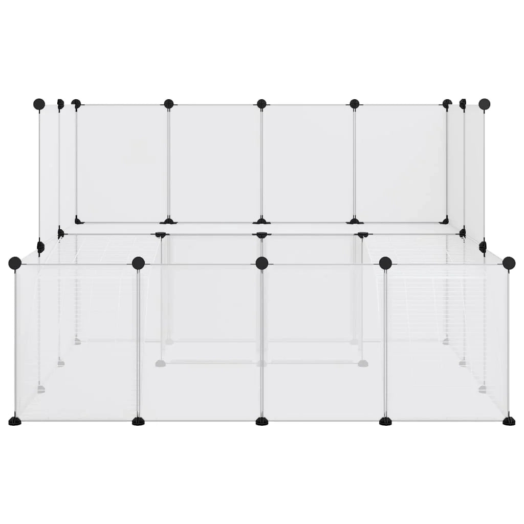 Gabbia trasparente per piccoli animali 143 x 107 x 93 cm PP e acciaio Trasparente 02_0041652