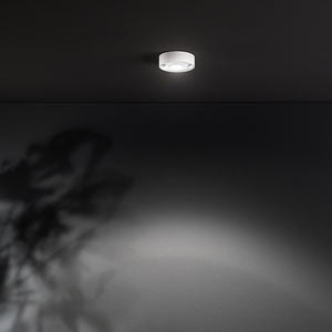 Plafoniera Da Esterno Moderno Fanale Metallo Bianco Vetro Led 6W 3000K