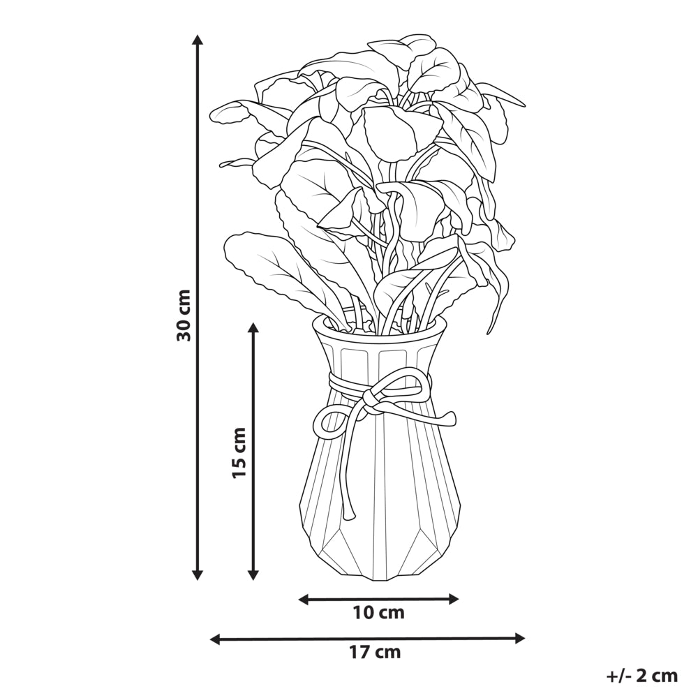 Pianta artificiale in vaso Verde Materia sintetica 30 cm Pianta  Accessorio decorativo per interni