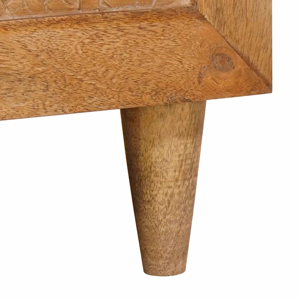 vidaXL Tavolino da salotto con porta Marrone chiaro 80 x 50 x 40 cm