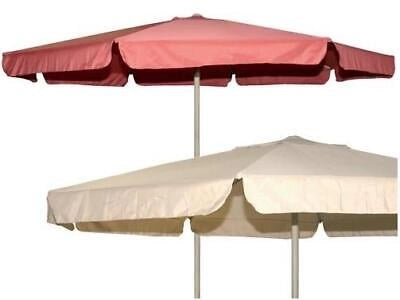 OMBRELLONE GIARDINO TONDO ALLUMINIO CON BORDO CM.350 OMBRELLONI ARREDO GIARDINO