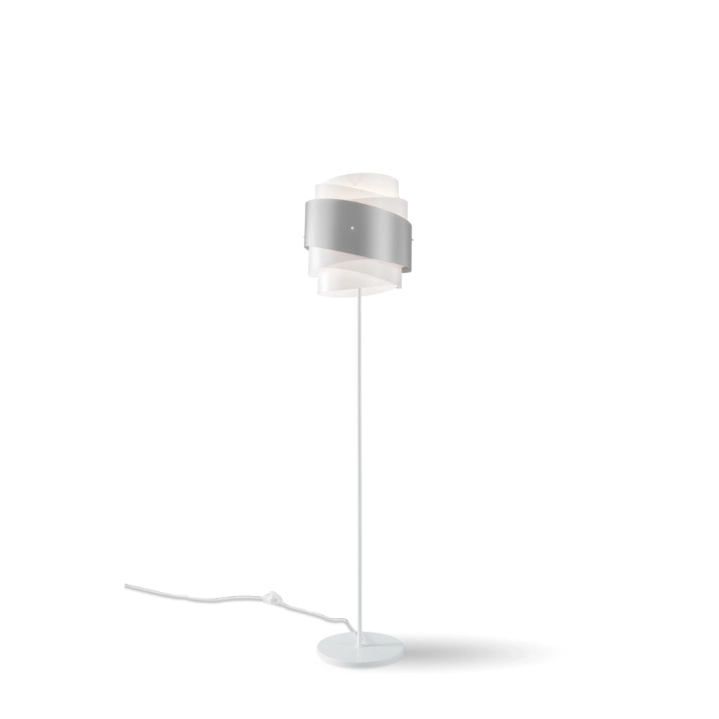 Piantana Moderna Bea Polilux ® Argento E Metallo 1 Luce E27
