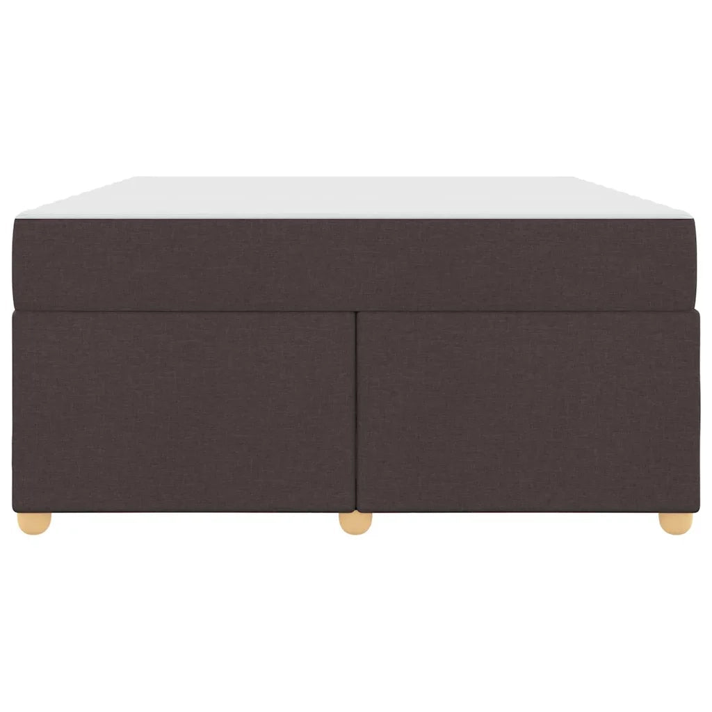 Struttura del letto Marrone Scuro 140 x 200 cm Tessuto