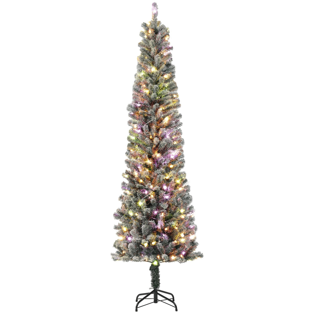 Albero di Natale Artificiale ¨C zephmum ¨C Verde 225 cm con Luci LED