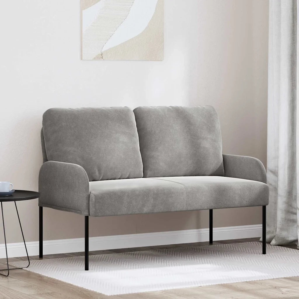 Divani con cuscino 110cm Grigio chiaro Legno compensato 42023455