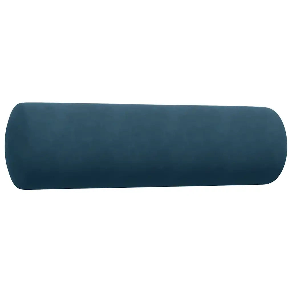 vidaXL Set di Divani 3 pz con Cuscini e Rinforzi Blu in Velluto