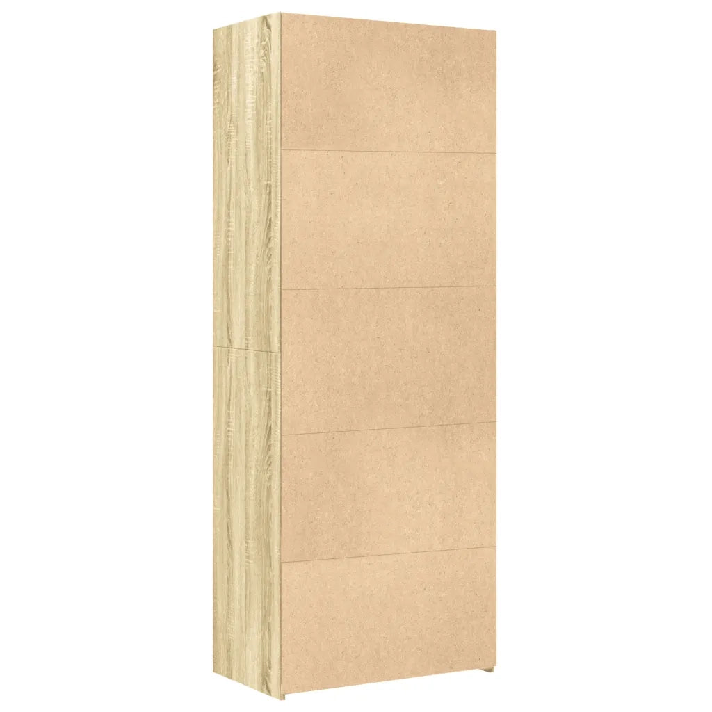 vidaXL Credenza Rovere Sonoma 70x42,5x185 cm in Legno Multistrato