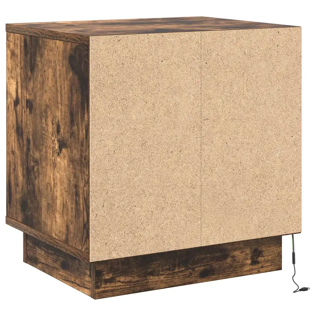 Armadio da Notte 2 pcs Rovere fumé 44 x 34,5 x 45 cm 869571