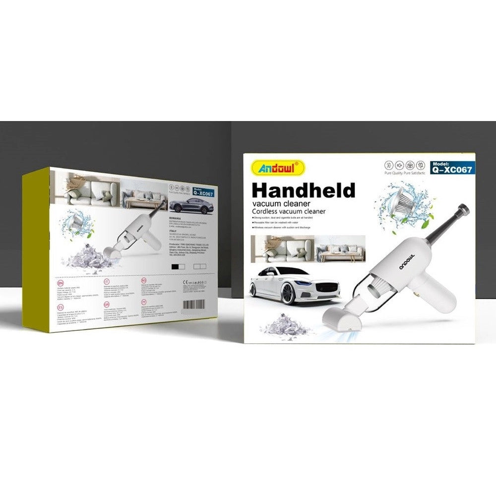 Trade Shop - Aspirapolvere Senza Fili Elettrico Portatile Ricaricabile Per Auto Casa 6000pa Q-xc06 -