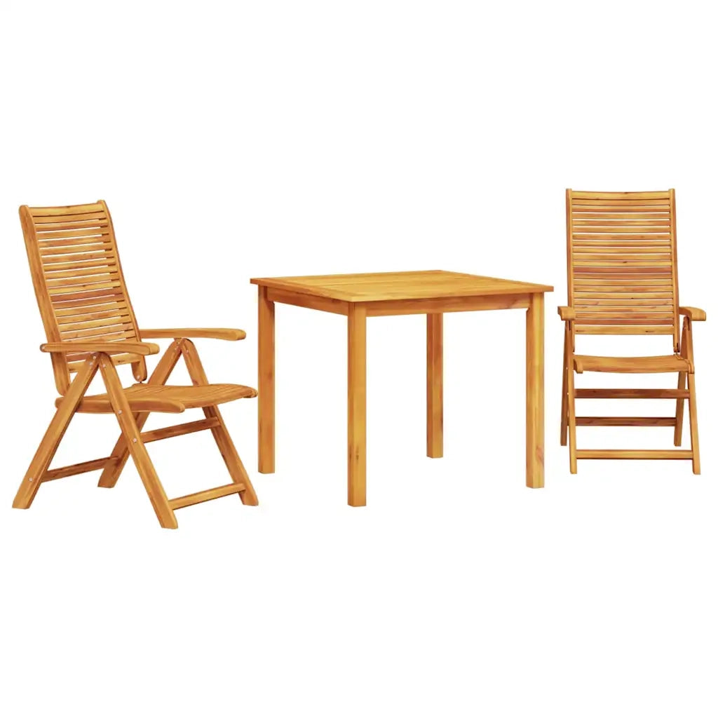 Set da Pranzo per Giardino 3 pcs Marrone 3375630