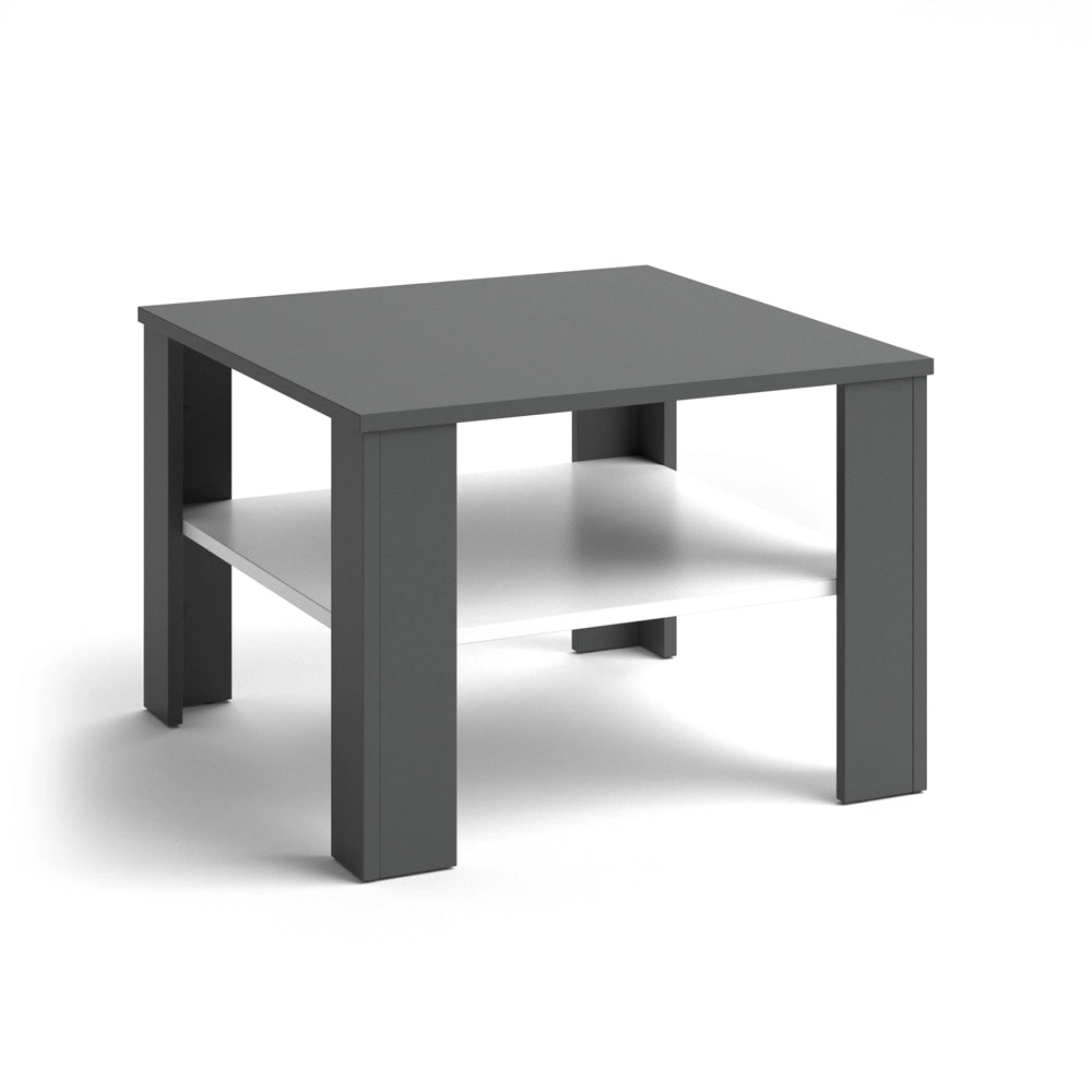 Vicco Tavolino da salotto Bianco/antracite 60 x 60 cm
