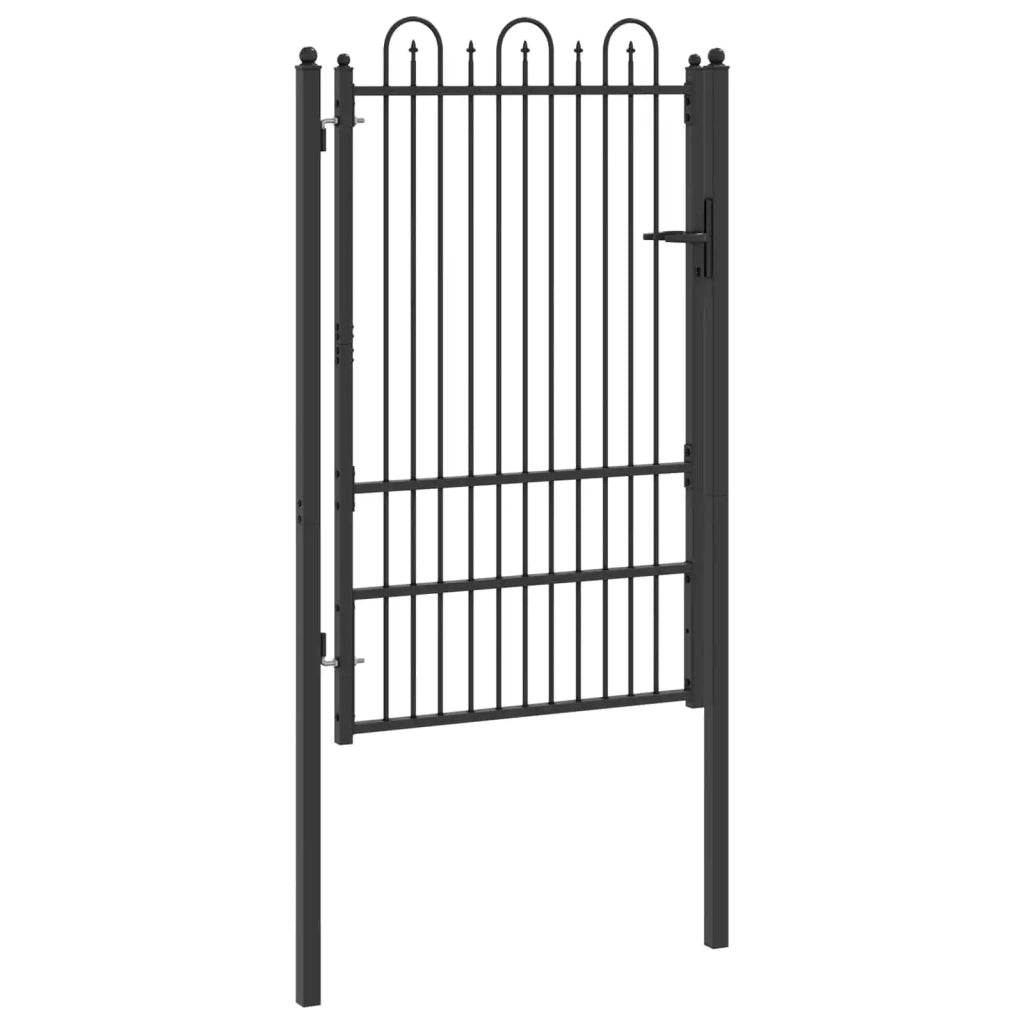 Cancello per recinzione HORST 100 x 150 cm Acciaio Nero