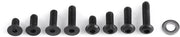 Set di viti M3 a roncola e piatta - 120 pezzi - Componenti di fissaggio - Acciaio legato 10,9 - 13,2 x 7,2 x 2,3 cm - Ideale per spazi ristretti