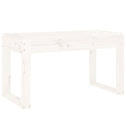 Panchina da Giardino | Panca da Giardino Bianca 80x38x45 cm Legno Massello di Pino