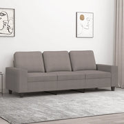 Divano a 3 Posti-Sofa 3 Posti Tortora 180 cm in Tessuto 238642