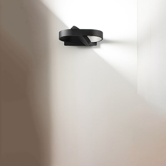 Applique Moderna Belt Metallo Nero Acrilico Led 6W 3000K