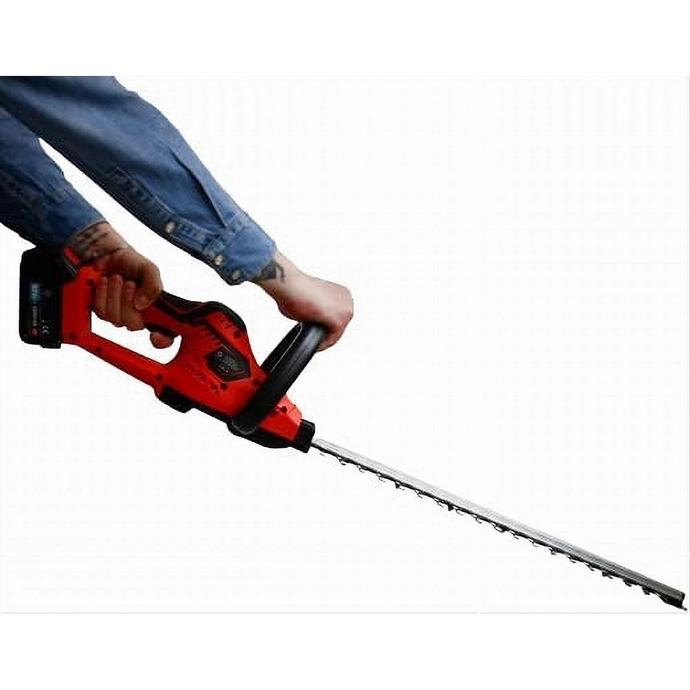Trade Shop - Tagliasiepi Elettrico A Batteria 48v Lama 50cm Manico Ergonomico Doppia Batteria -