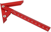 Misuratore di precisione con righello in alluminio - metro a mezzaluna - marcatore di cerchio - strumento di misura da costruzione - materiale duraturo
